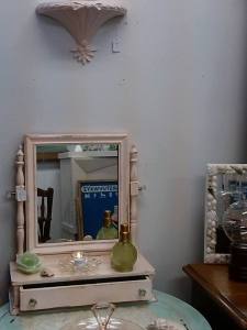 pink dresser top mirror